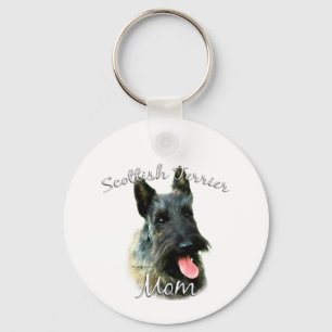 Scottish Terrier (brindle) Mum 2 Key Ring