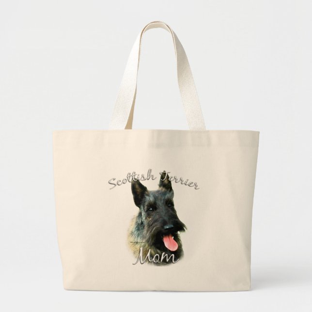 Scottish Terrier (brindle) Mum 2 Large Tote Bag (Front)