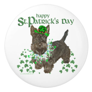 Scottish Terrier Ceramic Knob