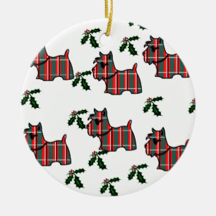 SCOTTISH TERRIER CERAMIC TREE DECORATION