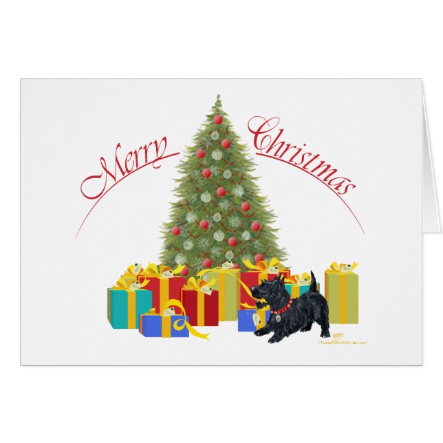 Scottish Terrier Christmas (Front Horizontal)