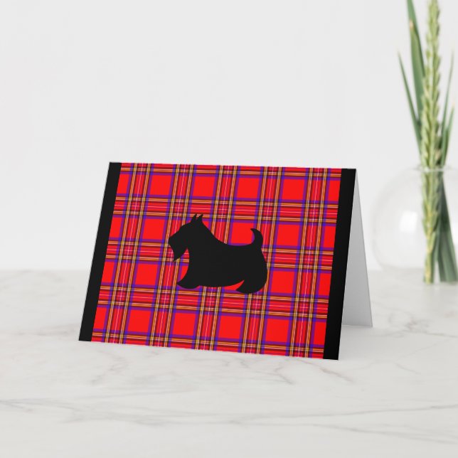 Scottish Terrier Christmas Card (Front)
