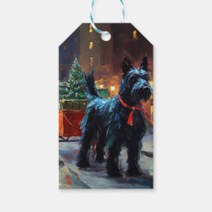 Scottish Terrier Christmas Festive Season Gift Tags