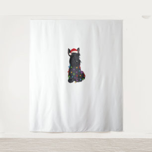 Scottish Terrier Christmas Lights Xmas Dog Lover R Tapestry