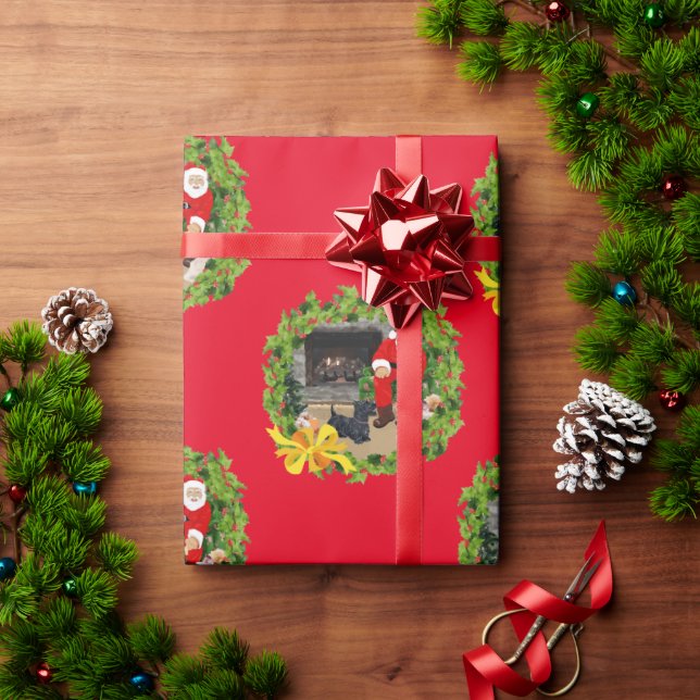 Scottish Terrier Christmas Wrapping Paper (Holiday Gift)