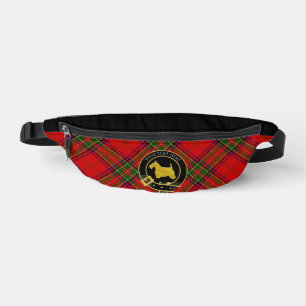Scottish Terrier Clan Crest Bum Bags