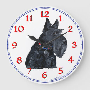 Scottish Terrier Clock
