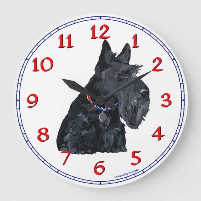 Scottish Terrier Clock (Front)