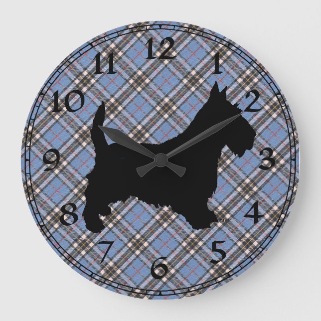 Scottish Terrier Clock (Front)