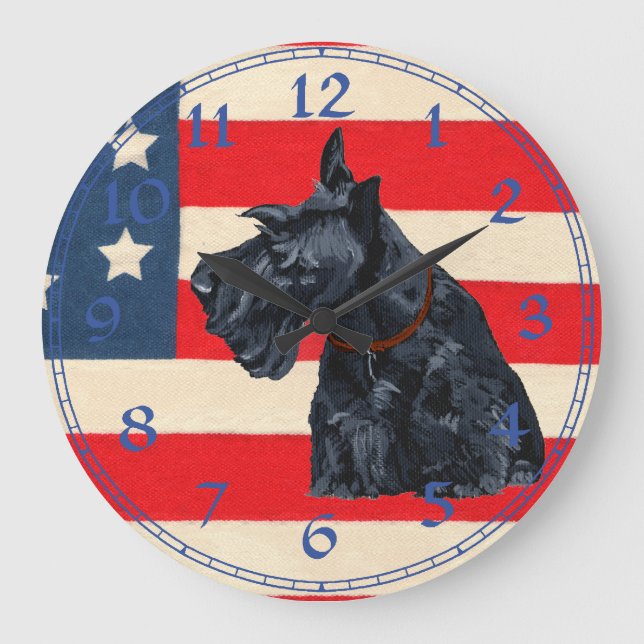 Scottish Terrier Clock (Front)
