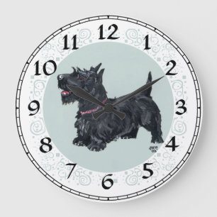 Scottish Terrier Clock