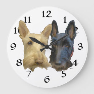 Scottish Terrier Clock
