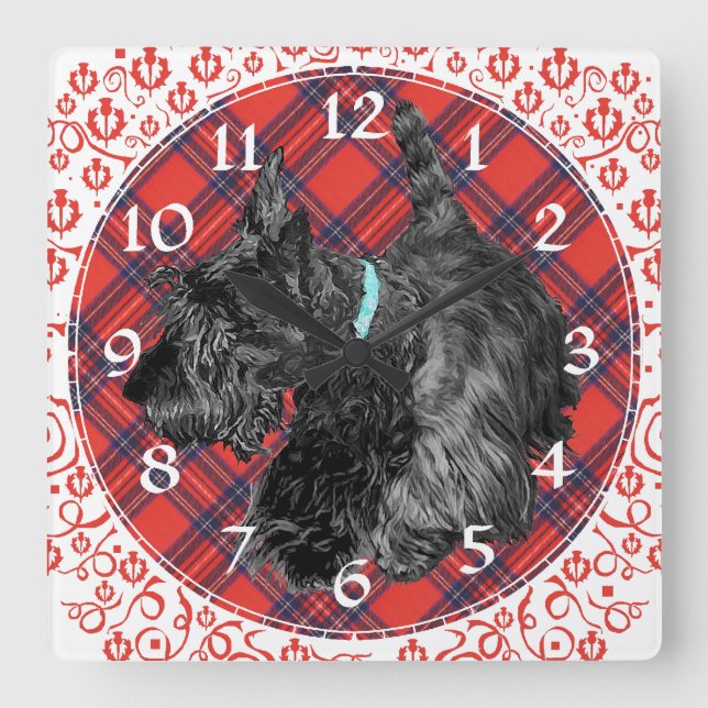 Scottish Terrier Clock (Front)