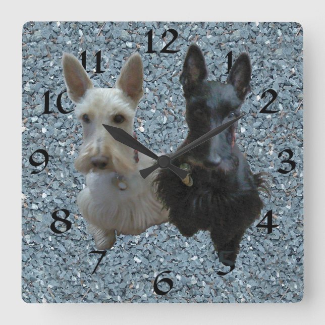 Scottish Terrier Clock (Front)