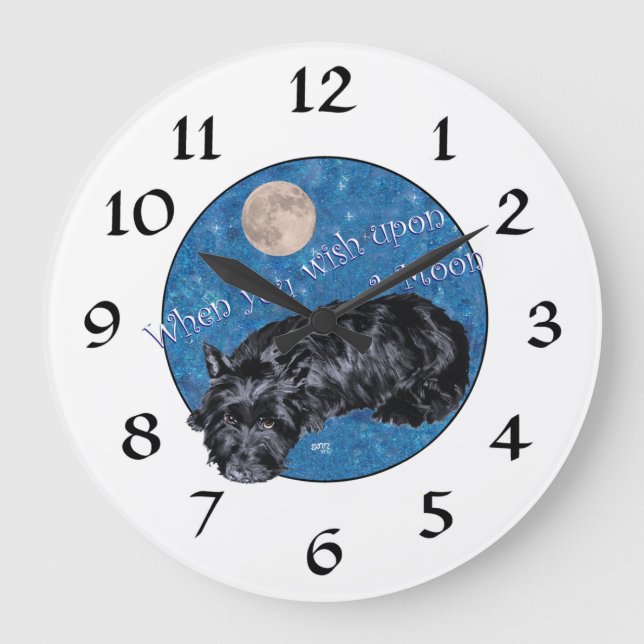 Scottish Terrier Clock (Front)
