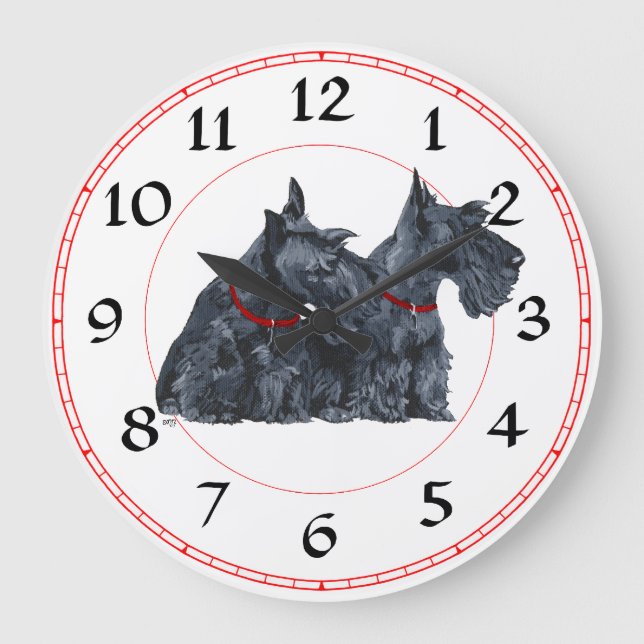Scottish Terrier Clock (Front)