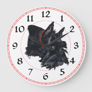 Scottish Terrier Clock