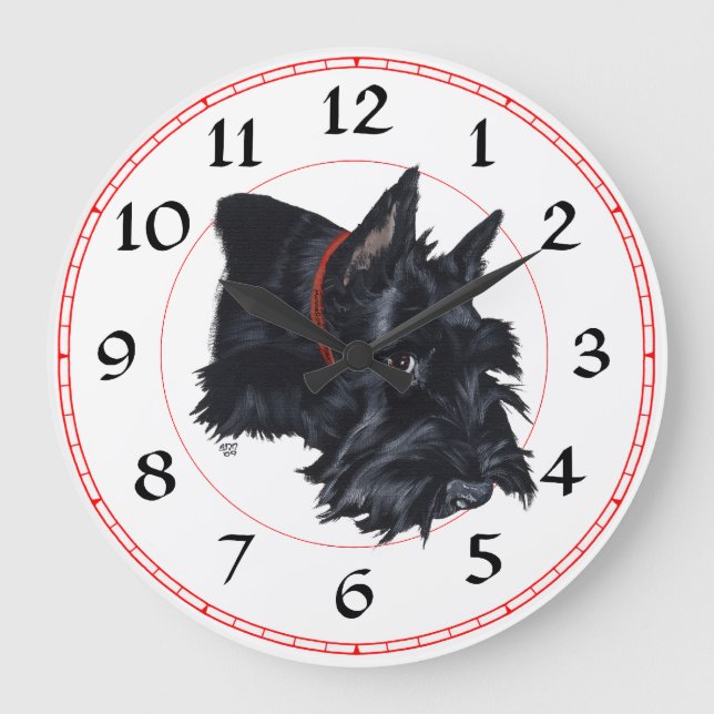 Scottish Terrier Clock (Front)