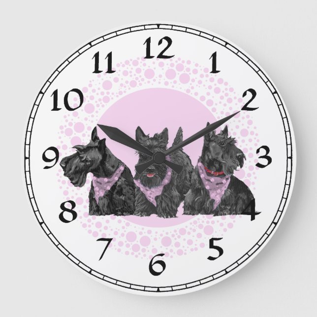 Scottish Terrier Clock (Front)