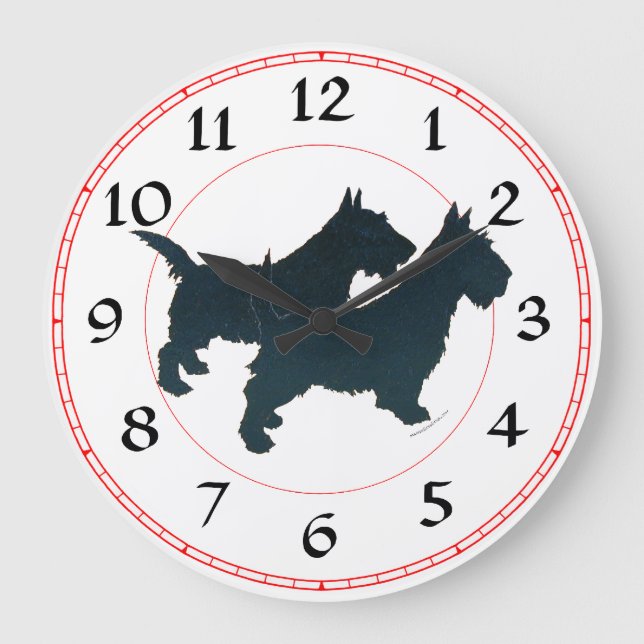 Scottish Terrier Clock (Front)