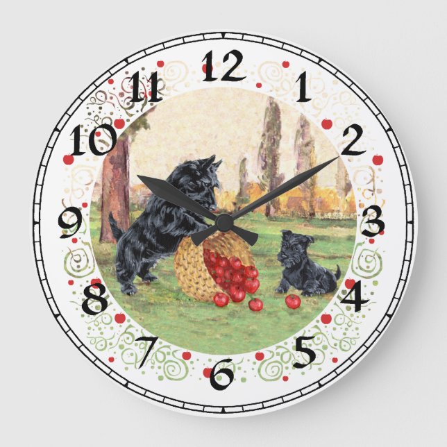 Scottish Terrier Clock (Front)