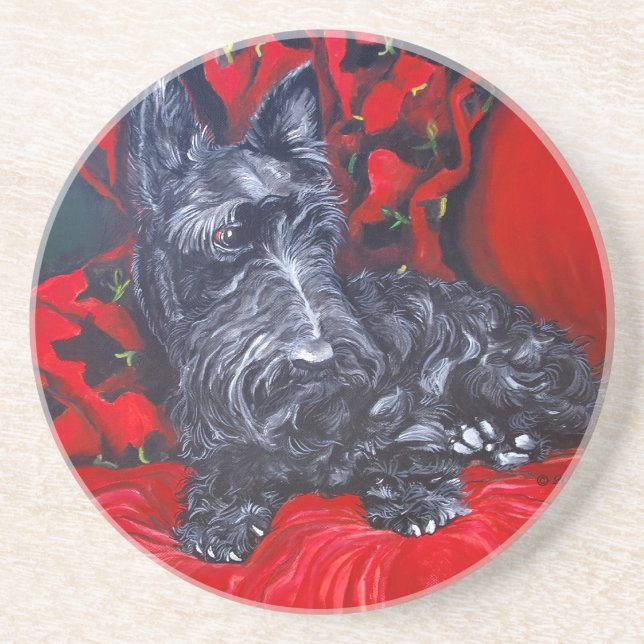 Scottish Terrier Coaster (Front)