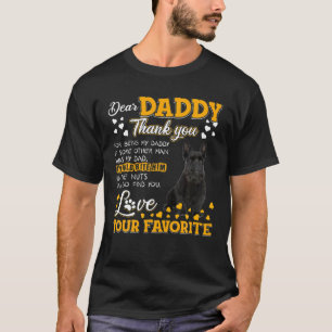 Scottish Terrier Dear Daddy Thank You For Being My T-Shirt