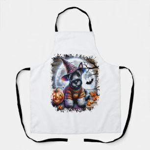 Scottish Terrier Dog Halloween Apron