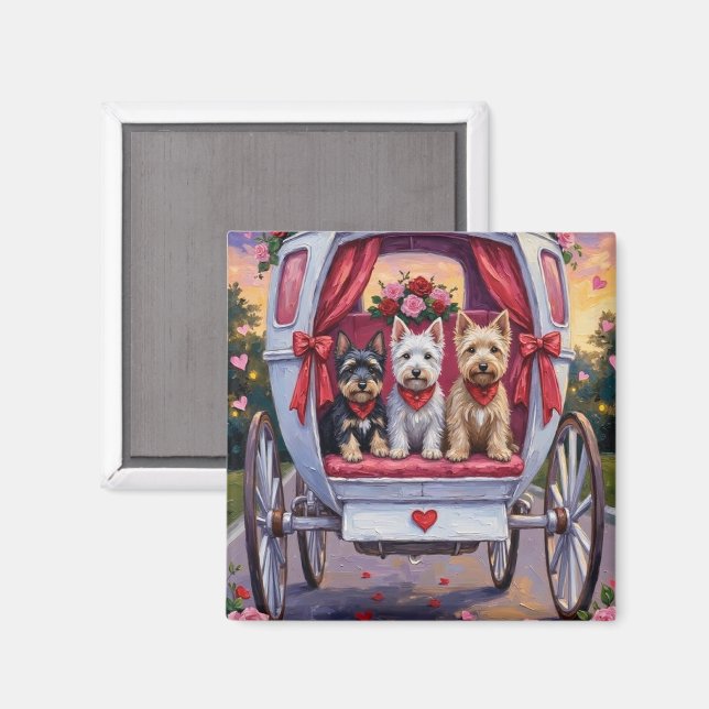 Scottish Terrier Dog Valentine's Day  Magnet (Front/Back)