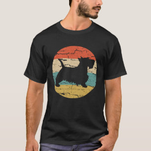 Scottish Terrier Dog Vintage Mum Dad Retro T-Shirt