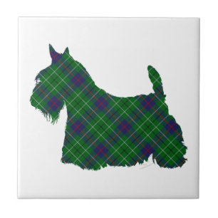 Scottish Terrier Duncan Tartan Tile