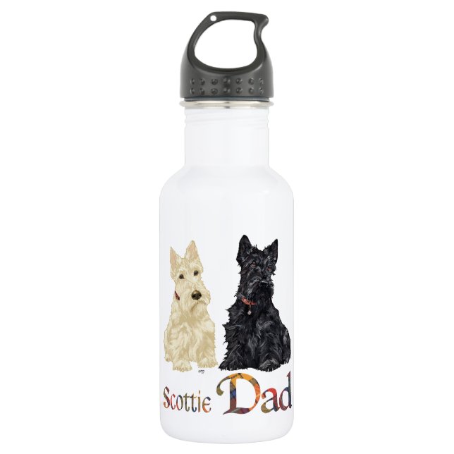 Scottish Terrier Father's Day 532 Ml Water Bottle (Front)