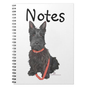 Scottish Terrier Flourish Spiral Notebook