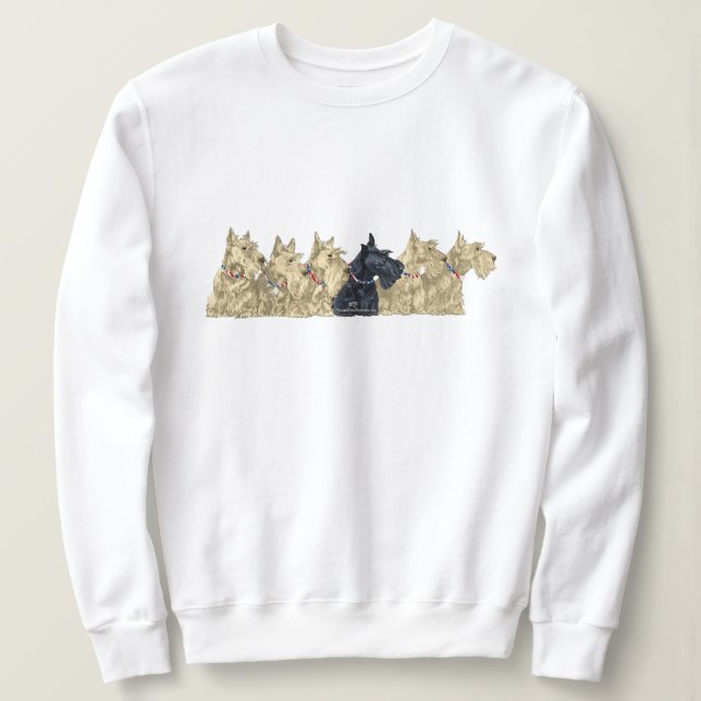Scottish Terrier Gathering Sweatshirt (Design Front)