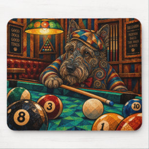 Scottish Terrier, Geometric Mosaic Mouse Pad