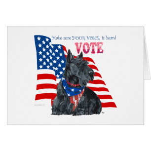 Scottish Terrier Getting out the VOTE