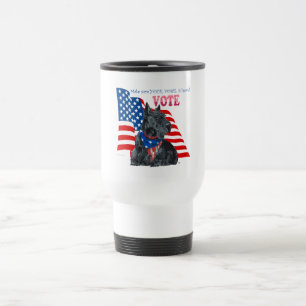 Scottish Terrier Getting out the VOTE Travel Mug