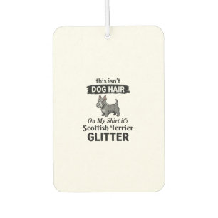 Scottish Terrier Glitter Funny Dog Lover Design_1 Car Air Freshener