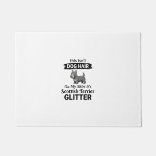 Scottish Terrier Glitter Funny Dog Lover Design_1 Doormat