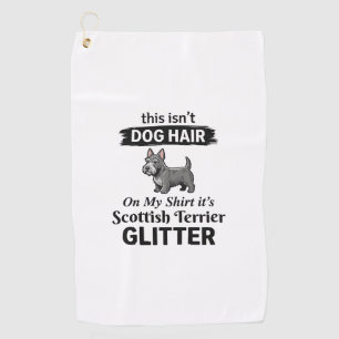 Scottish Terrier Glitter Funny Dog Lover Design_1 Golf Towel