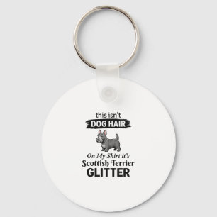 Scottish Terrier Glitter Funny Dog Lover Design_1 Key Ring