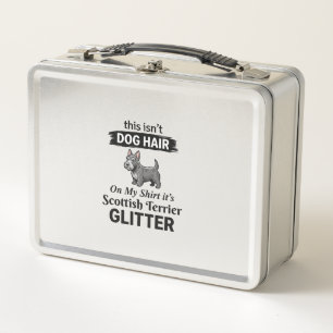 Scottish Terrier Glitter Funny Dog Lover Design_1 Metal Lunch Box