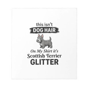 Scottish Terrier Glitter Funny Dog Lover Design_1 Notepad