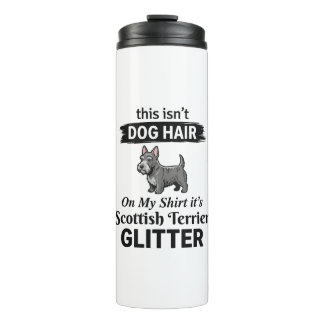 Scottish Terrier Glitter Funny Dog Lover Design_1 Thermal Tumbler
