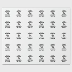 Scottish Terrier Glitter Funny Dog Lover Design_1 Wrapping Paper