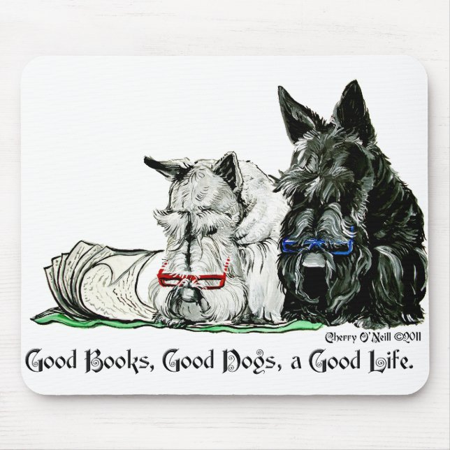 Scottish Terrier Good Life Mouse Pad (Front)