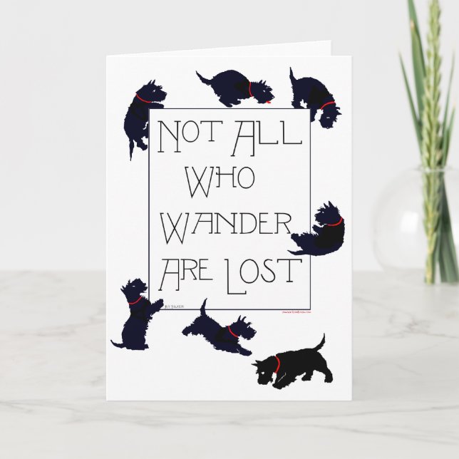 Scottish Terrier Greeting Card (Front)