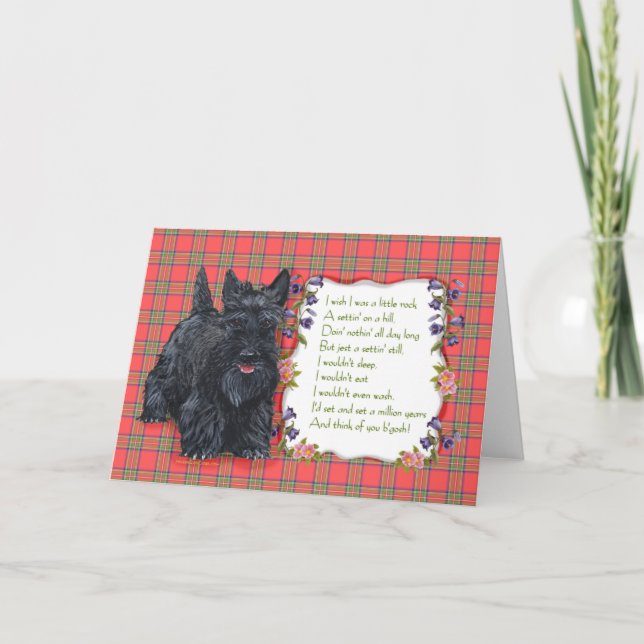 Scottish Terrier Greeting Card (Front)