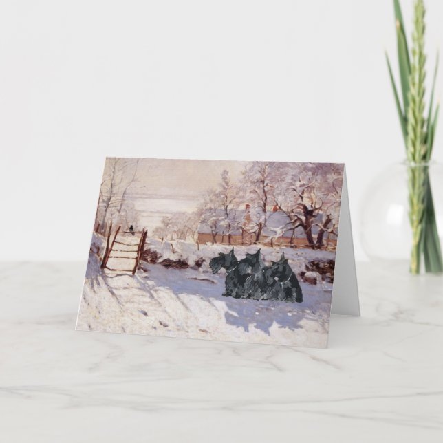 Scottish Terrier Greeting Card (Front)