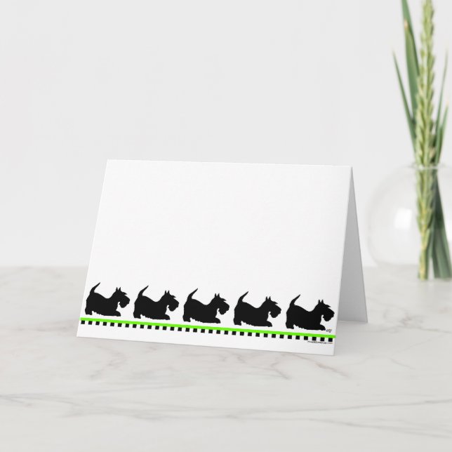 Scottish Terrier Greeting Card (Front)